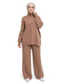 Coffee Knit Suit - Khotwh